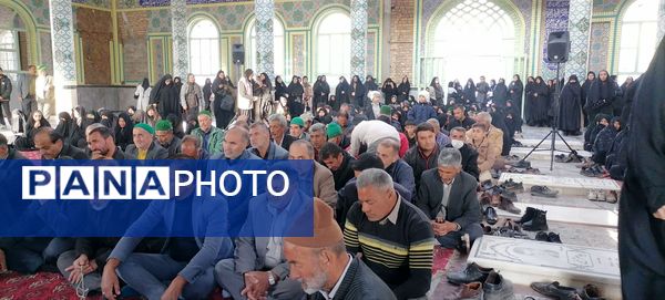 تشییع پیکر شهید گمنام در گلزار شهدای شهر بار نیشابور 