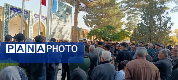 مراسم تشییع پیکر جانباز شهید علی فتح آبادی