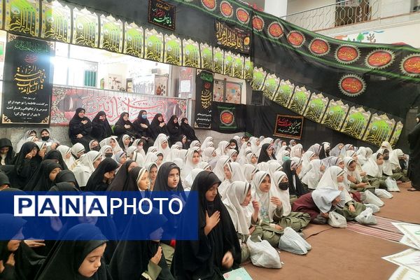 مراسم سوگواری وفات حضرت ام البنین (س) در مدارس ناحیه دو شهرری 