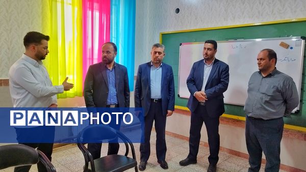 بازدید معاون پرورشی و فرهنگی البرز از پروژه مهر تا افتتاح مرکز مشاوره و بیعت با شهدا