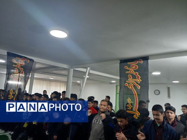 عزاداری شهادت حضرت فاطمه (س) در دبیرستان نمونه دولتی آیت الله خامنه‌ای