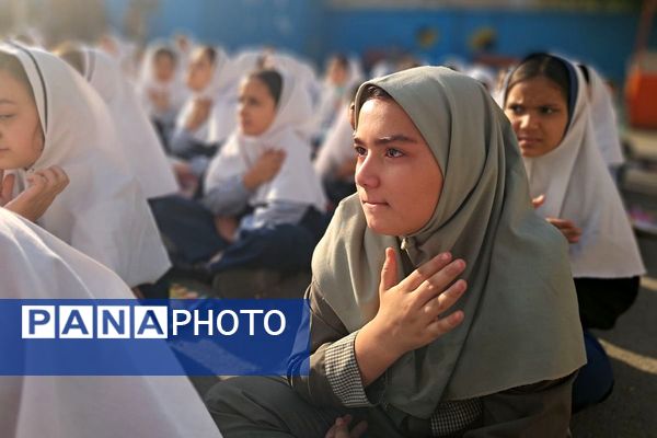 پیوند دل‌های دانش‌آموزان شهرقدس در سوگ حضرت زهرا(س)