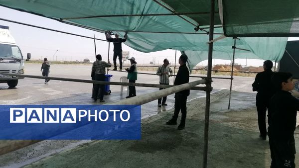 برپایی موکب عاشورایی اربعین حسینی در شیروان