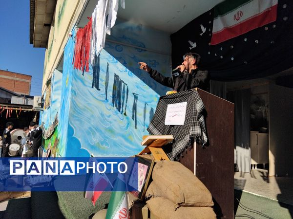 دبیرستان نجم میزبان پیکر یک شهید گمنام شد