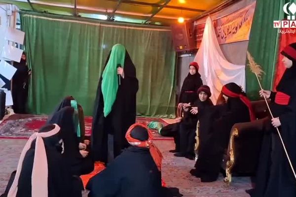 برگزاری مراسم عزاداری حضرت اباعبدالله الحسین (ع) در مهدیه بزرگ گرمسار 