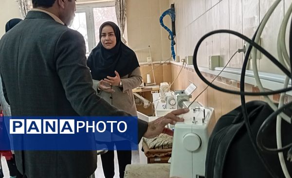 پایش میدانی رئیس اداره فنی و حرفه‌ای استان از هنرستان حضرت زهرا (س) بن