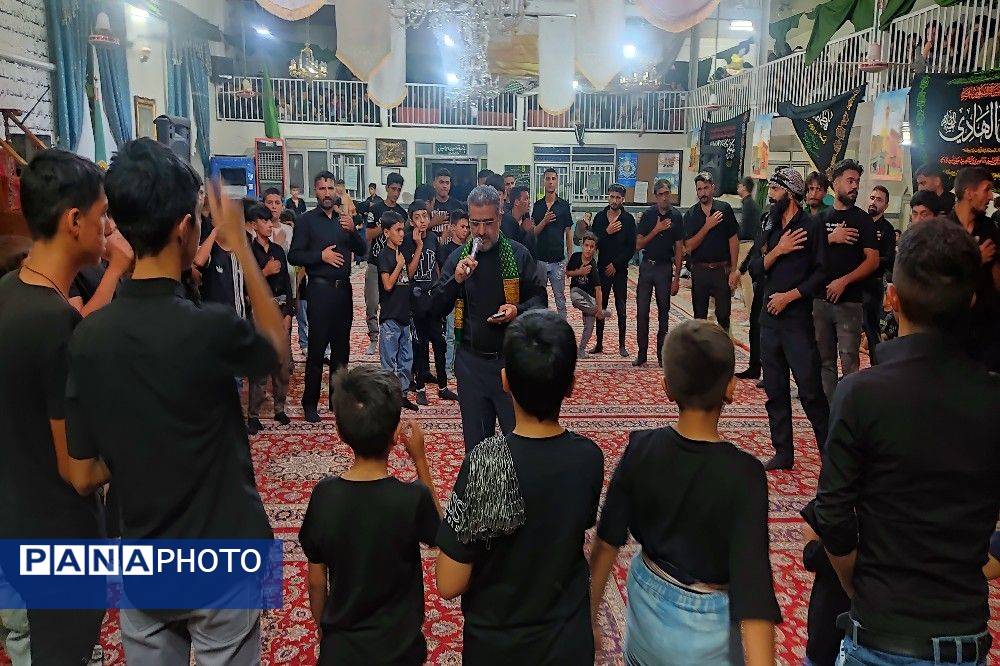 مراسم عزاداری شب تاسوعای حسینی در مسجد جامع شهر بار