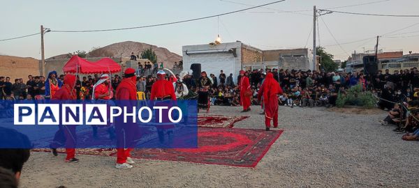 مراسم تعزیه خوانی حسینی در روستای حسین آباد شهرستان شیروان