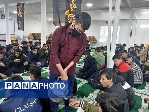 عزاداری شهادت حضرت فاطمه (س) در دبیرستان نمونه دولتی آیت الله خامنه‌ای
