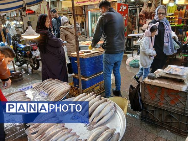 شب یلدا در بازار رشت