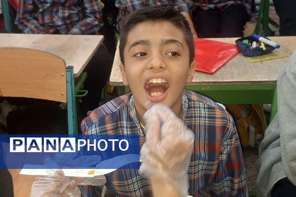 اجرای طرح وارنیش فلوراید در آموزشگاه معارف ۶ شیراز
