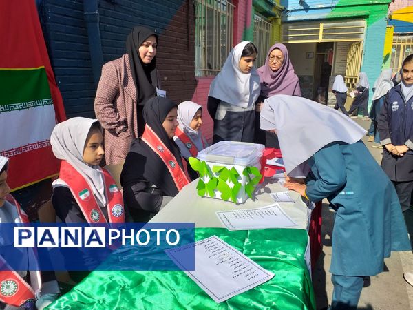 شور و شوق انتخابات شورای دانش آموزی در دبستان دخترانه میمنت زین اقلی
