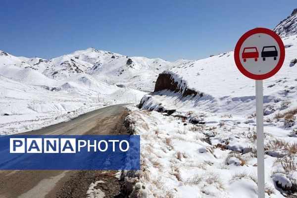 بارش برف در روستای اصقول سربیشه