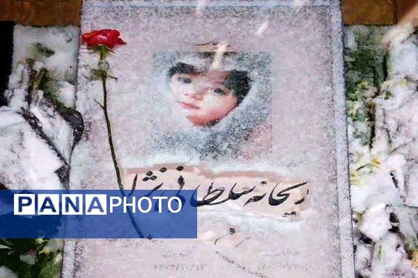 روز برفی گلزار شهدای کرمان 