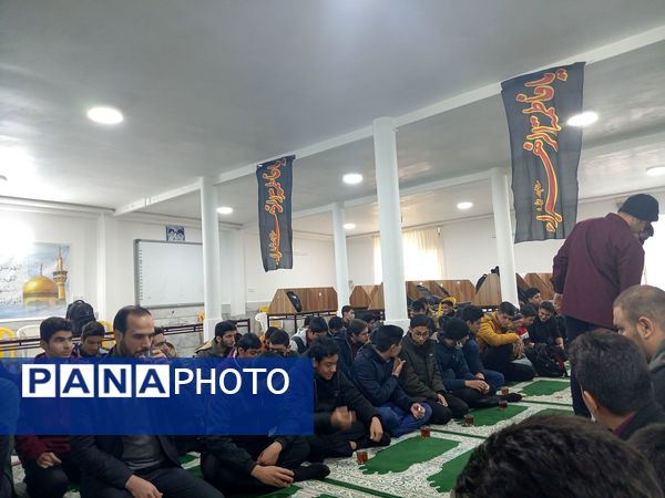 عزاداری شهادت حضرت فاطمه (س) در دبیرستان نمونه دولتی آیت الله خامنه‌ای
