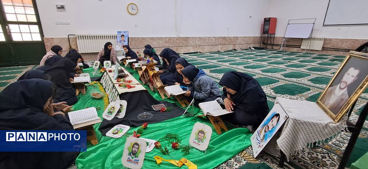 محفل انس با قرآن کریم در آموزشگاه شهید رزمی خلیل آباد