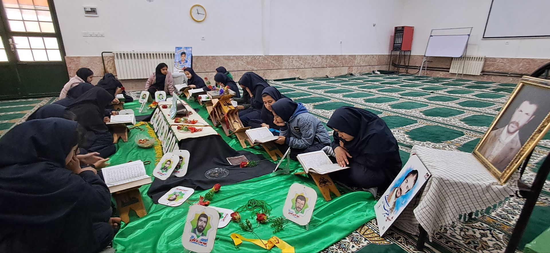 محفل انس با قرآن کریم در آموزشگاه شهید رزمی خلیل آباد