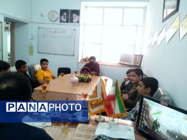جلسه فرمانده واحد های بسیج دانش‌آموزی در شهرستان خلیل‌آباد