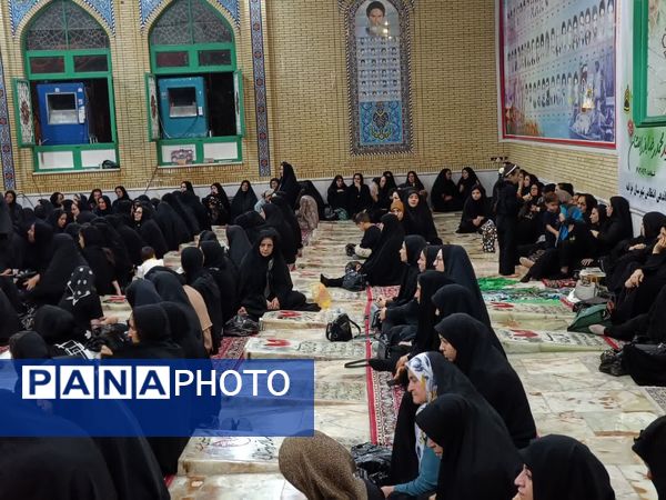 مراسم سوگواری ابا عبدالله در هیات رزمندگان اسلام شهرستان خرامه 