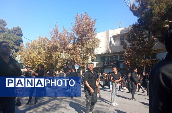 مراسم عزاداری شهادت حضرت فاطمه زهرا (س) در خیابان های نیشابور