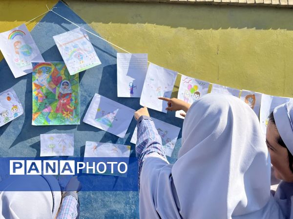 از «درخت آرزوها» تا «نمایشگاه هنری» در جشن روز کودک دبستان احمد کاظمی ۲
