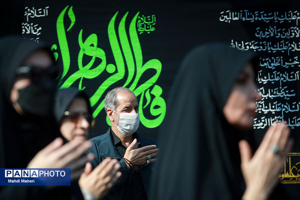 اجتماع عزاداران فاطمی در میدان هفت تیر