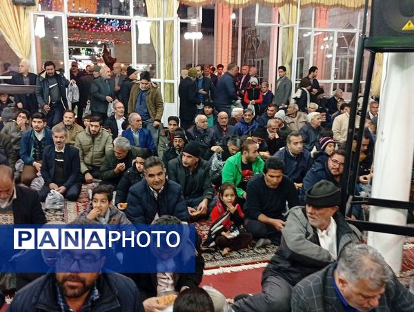 مراسم ولادت حضرت ابوالفضل العباس (ع) در حسینه شهرستان کاشمر 