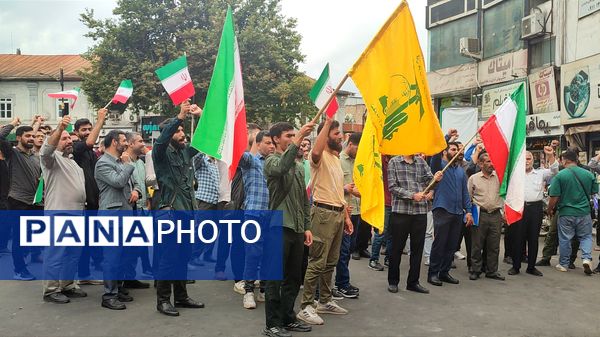 تجمع دانشجویان در اعتراض به حملات آمریکا و اسرائیل در قائمشهر 