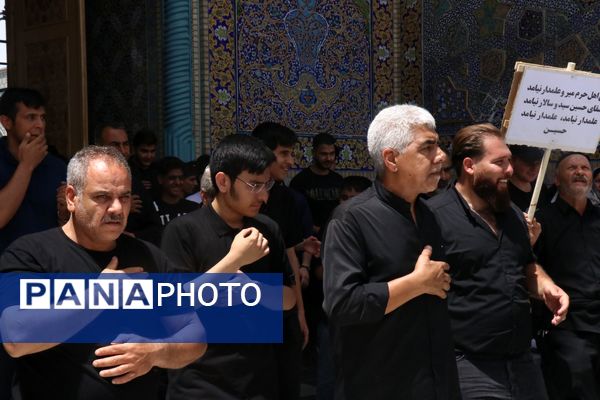 آسمان حرم مطهر رضوی غرق در نوای علمدار نیامد
