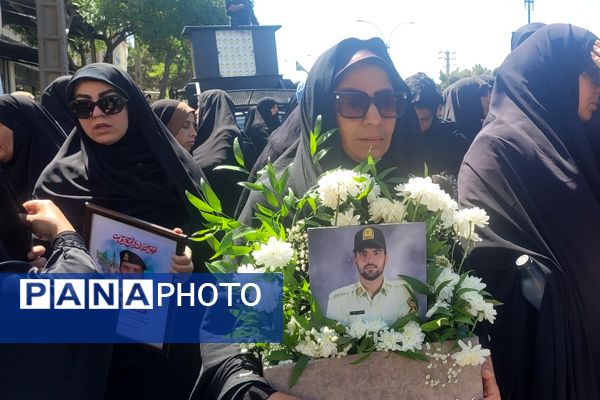 مراسم وداع با شهید امیرحسین مزینی در فریمان