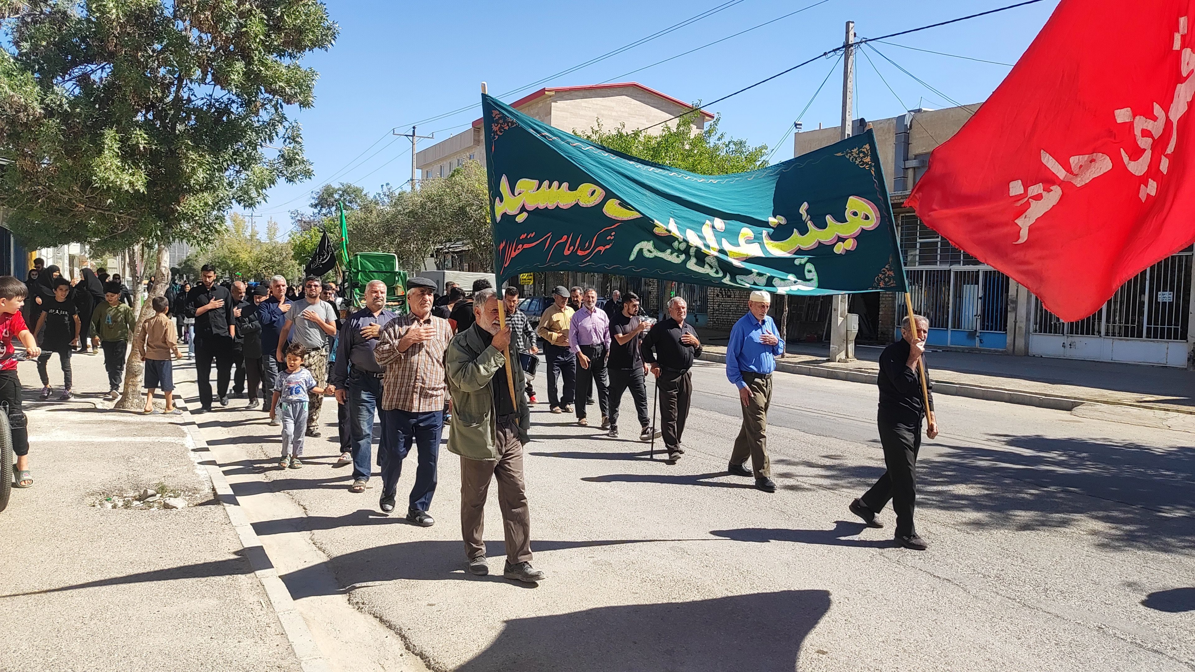 هیئت عزادارن مسجد قمر بنی هاشم شهرستان شیروان