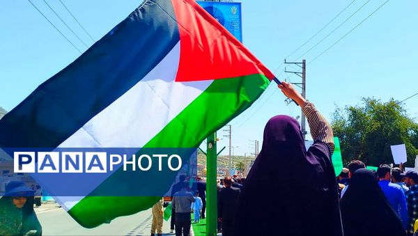 حضور پرشور کودکان و نوجوانان در راهپیمایی روز قدس لنده
