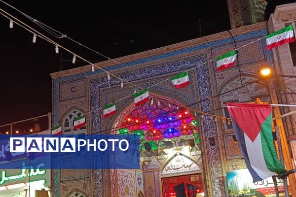 تشییع نمادین حضرت زهرا(س) با اشک و ارادت