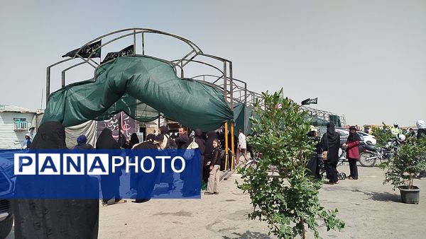 پیاده روی زائران امام رضا(ع) از ملک آباد تا مشهد 