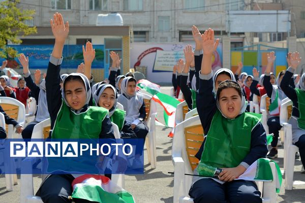برگزاری المپیاد ورزشی درون مدرسه‌ای در بهارستان‌دو