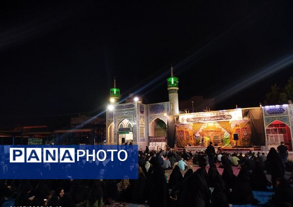 مراسم شب ششم  محرم در گلزار شهدای نیشابور
