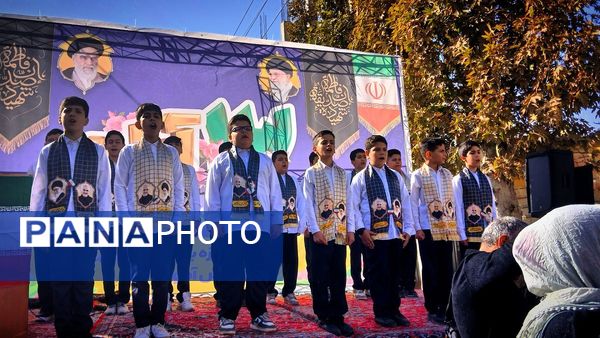 فریاد استکبارستیزی دانش‌آموزان نظرآبادی در روز ۱۳ آبان