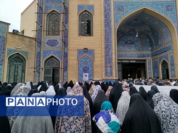 مردم ملارد در حمایت از آرمان‌های فلسطین به خیابان‌ها آمدند 