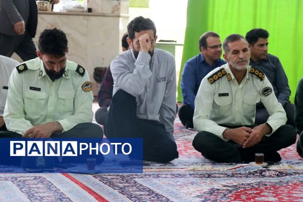 مراسم بزرگداشت هفتمین روز شهادت شهدای خدمت در مهریز