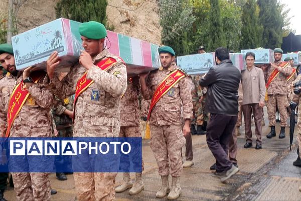 تشییع پیکر پاک و مطهر شهدای گمنام در شیراز 
