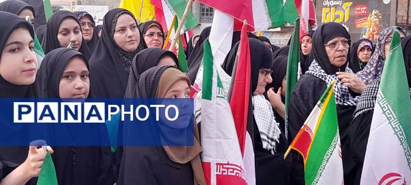 اجتماع مردمی حمایت از سربازان وطن در گلوگاه 