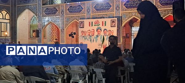مراسم نخستین سالگرد شهدای خدمت در گلزار شهدای گمنام نیشابور 