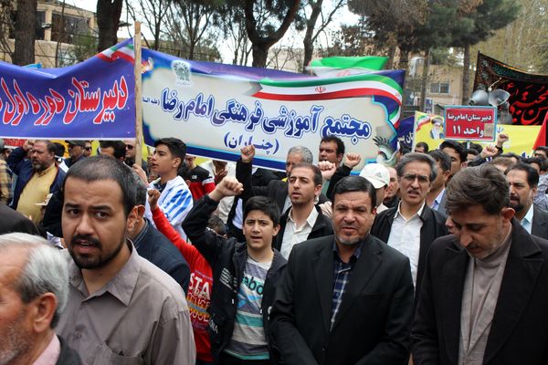 راهپیمایی روز جهانی قدس در شهرستان چناران
