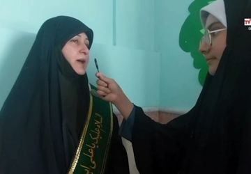 جشن دهه کرامت در دبیرستان انقلاب اسلامی قم