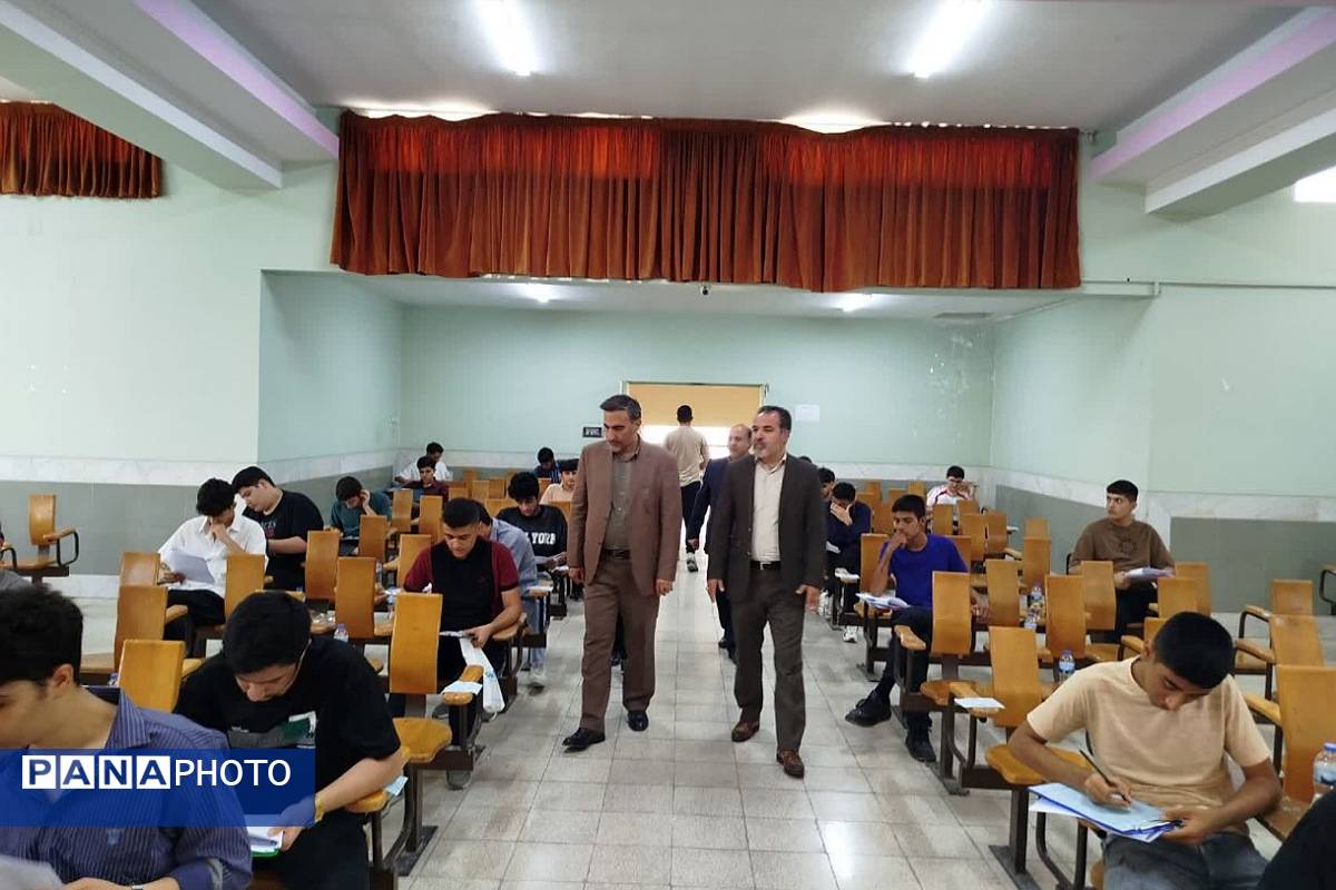 بازدید از حوزه امتحانات ورودی مدارس دخترانه و پسرانه نمونه دولتی در شهرری