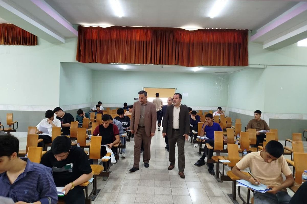 بازدید از حوزه امتحانات ورودی مدارس دخترانه و پسرانه نمونه دولتی در شهرری