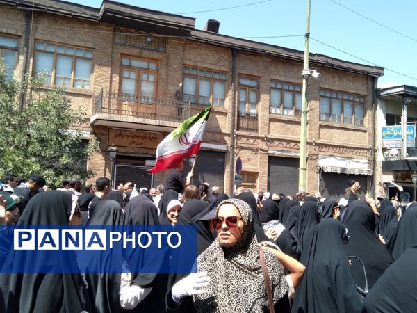 راهپیمایی مردم قزوین در جمعه خشم ونصر 
