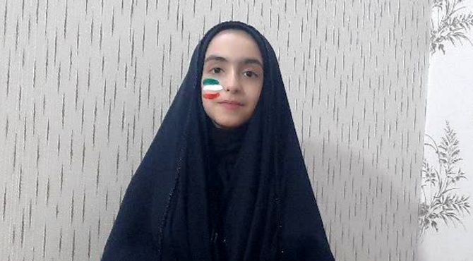قرمزِ غیرت، سفیدِ صلح، سبزِ امید این ۳ رنگ تمام زندگی من است 
