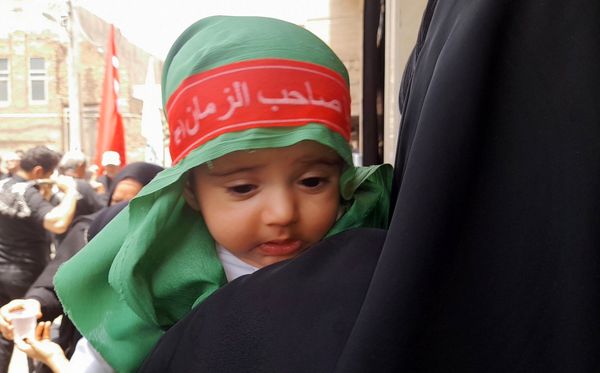 جلوه هایی از سوگواری سیدالشهدا در خیابان سوم خرداد قم