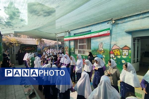 پیوند دل‌های دانش‌آموزان شهرقدس در سوگ حضرت زهرا(س)